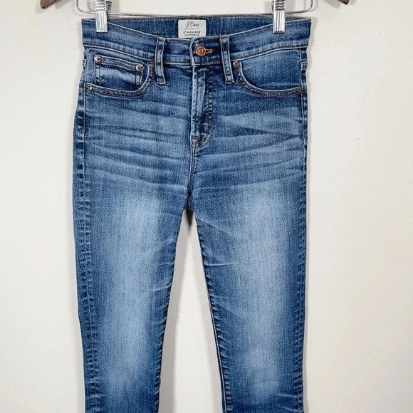 J.Crew 9" High-rise Toothpick Jeans In Medium Wash - Picture 5 of 13